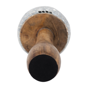 Statuetta a forma di fungo con base in legno di mango, scultura decorativa per la casa, l'ufficio o come ornamento per la stanza. - Product Image 6