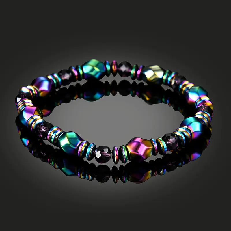 Regenboog Zwart Magnetische Hematiet Kralen Strengen Armband Kralen Power Gezonde Armbanden Mode-sieraden