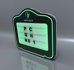 Su misura bottiglia acrilica presentatore <span class=keywords><strong>LED</strong></span> Bar tendone messaggio lettera scatola segno per Night Club - Product Image 6