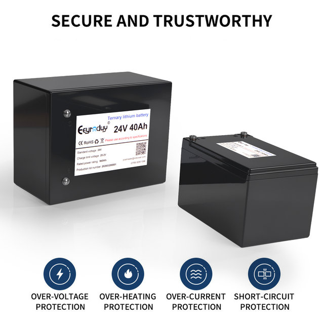 Custom 24V Solid State Lithium Battery Pack NCM 40Ah 960Wh BMS OEM with 1000 Cycles for Industrial NDT Inspection Machinery