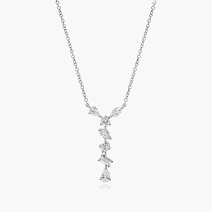 Delicado Collar de Tenis con Moissanita para Mujer con Piedras Brillantes, Cadena de Plata de Ley 925, Joyería Elegante - Product Image 2