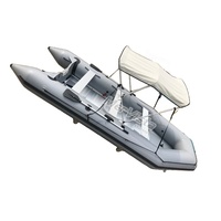Ce Hypalon Sport cabine Cruiser passager rigide utilisé aéroglisseur canoë Ponton bateau pour l'eau