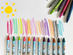 Set di Pastelli a Cera Non Tossici con Logo Personalizzato, 12 Colori con Scatola Stampata su Misura per Bambini - Product Image 4