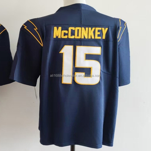 Maillot de football pour homme style tendance 2026 Ladd McConkey, brodé, Derwin James Jr, Justin Herbert 52, Khalil, tailles S-3XL - Product Image 2