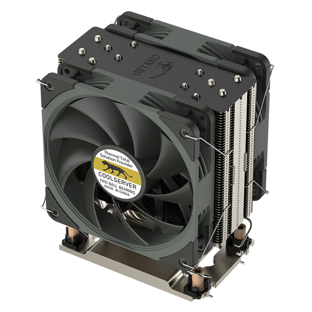Lga4677 4U Active Cpu Radiator Low Noise High Air Volume Cooling System Cpu Cooler Heatsink Tdp 400w for Server