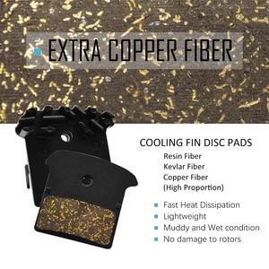 Pastillas de freno con aletas de refrigeración para bicicleta, para <span class=keywords><strong>SHIMANO</strong></span> J02A XTR <span class=keywords><strong>XT</strong></span> SLX <span class=keywords><strong>DEORE</strong></span> - Product Image 6