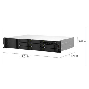 อีเธอร์เน็ตแลนแร็ค (2U) ระบบจัดเก็บข้อมูล NAS สีดำ รุ่น TS-873AEU-RP ดีไซน์แบบติดตั้งบนแร็ค เหมาะกับแร็คมาตรฐาน 2U เพื่อการรวมเข้ากับระบบอื่นได้ง่าย ความจุสูง - Product Image 3