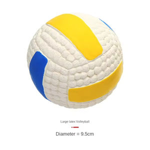 Balle en latex pour animaux de compagnie, balle de sport, jouet pour mâcher pour chiens, nettoyage des dents, jouet sonore, interaction avec les animaux de compagnie - Product Image 5