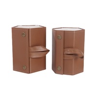 Étuis pliables en cuir personnalisés pour lunettes, 5 emplacements, boîte de rangement de voyage pour lunettes, étui organisateur pour lunettes de soleil