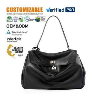Bolso Tote de Cuero Vacuno de Alta Gama para Mujer, Gran Capacidad, de Mano, Hombro, Cruzado, Impermeable, Antirrobo, Forrado en Cuero, Bolsos de Mujer - Product Image 1