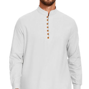 Nueva llegada en todos los colores y tallas personalizadas: Cómodas túnicas islámicas para hombre, ligeras, estilo vintage, informales y transpirables. - Product Image 5