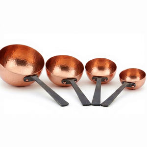 Heavy Copper Sauce <b>Pan</b> Handmade Vintage Style With Stainless Steel <b>Handle</b> No Coating For Gas And Induction Cooker Use - Product Image 1