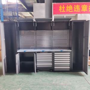 <span class=keywords><strong>ตู้</strong></span>เก็บเครื่องมือช่างแบบผสมผสานสำหรับงานหนัก ทำจากโลหะ พร้อมโต๊ะทำงานเหล็ก สำหรับเก็บของในโรงรถ ปรับแต่งได้ตามต้องการ ผลิตตามแบบ OEM สำหรับจัดเก็บของใช้ในบ้าน - Product Image 6