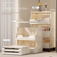 Étagère de rangement pour collations WZ11, sur pied, multi-niveaux, pour salon, avec roulettes pour un rangement mobile, vente en gros