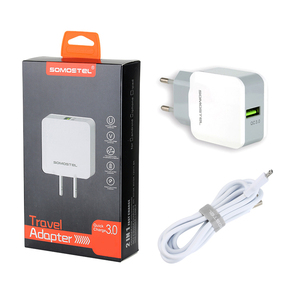 Somostel A12 EU US Plug 5V 2.1A Puerto USB Cargador de teléfono para Samsung Cargadores De Celular para <span class=keywords><strong>iPhone</strong></span> Cargador Tipo-c Carga rápida - Product Image 6