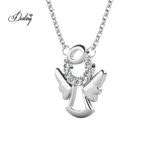 תליון כנפי מלאך ללא ניקל מגורשי <span class=keywords><strong>swarovski</strong></span> גבישי חג המולד מתנה מתנה מתנה מתנה מתנה מתנה מתנה מתנה לתינוק - Product Image 3