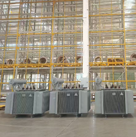 Transformateur de puissance immergé dans l'huile à haute efficacité 10 kV, bobinage cuivre-aluminium Dyn11 pour la distribution d'énergie et la construction industrielle