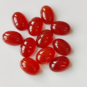 3x5mm-20x30mm พลอยพลอยพลอยโมราทรงรีสีแดงธรรมชาติทำด้วยมือแบบหลวมสำหรับทำเครื่องประดับ - Product Image 1