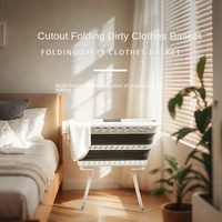 Panier à linge pliable en plastique, panier de rangement pliable en PP+TPE, panier à linge pliable pratique avec pieds