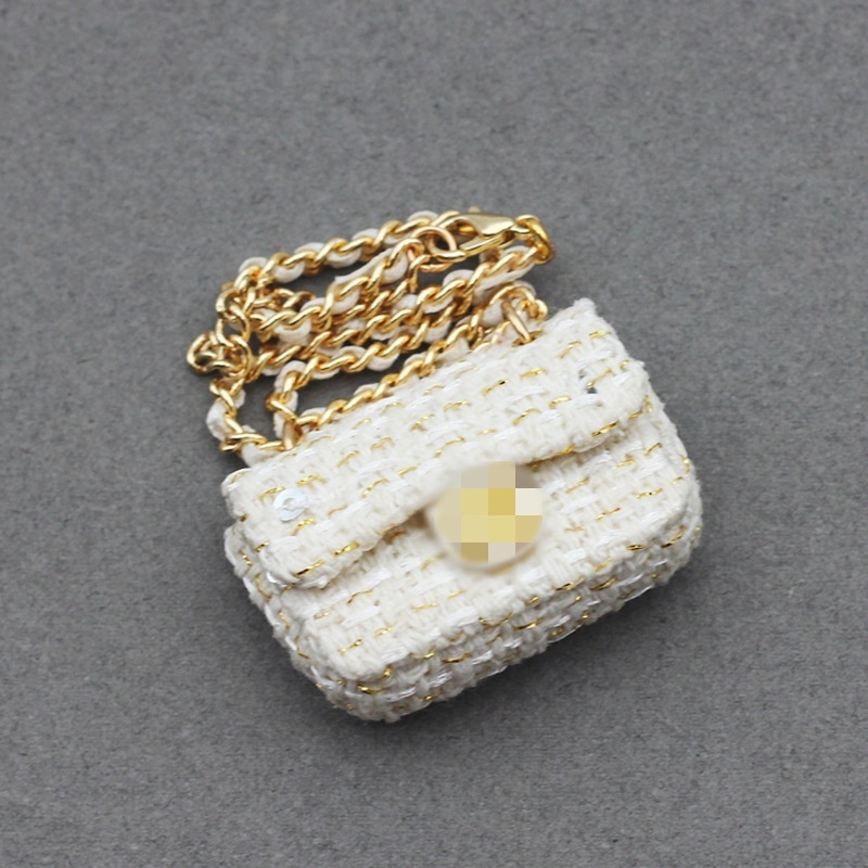 Sac en tissu d'encens à une épaule blanc