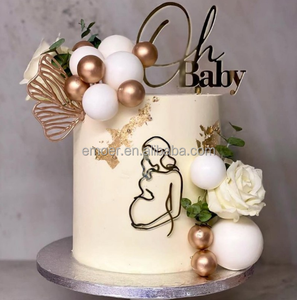 Décoration de gâteau en acrylique pour <span class=keywords><strong>femme</strong></span> enceinte, joyeux <span class=keywords><strong>anniversaire</strong></span> - Product Image 6