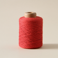 Fil à tricoter en coton/polyester recyclé teint en gros, écologique, haute ténacité, pour gants et tricot mélangé