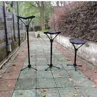 Tabouret télescopique à une jambe, mini tabouret portable pour l'extérieur, les voyages, la file d'attente, le camping, chaise de pêche Maza, chaise de plage, triangle