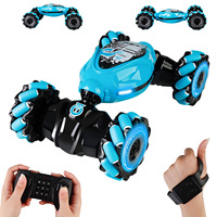 Voiture RC de drift 4x4 2,4 GHz Expert à commande manuelle 4 canaux, transformable, avec détection gestuelle, pour enfants (garçons et filles), chargeur inclus, portée 100 m