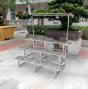 Support de plante à plusieurs niveaux en acier inoxydable de haute qualité support de Pot de fleur en acier antirouille pour usage <span class=keywords><strong>intérieur</strong></span>/extérieur balcon terrasse <span class=keywords><strong>jardin</strong></span> - Product Image 1