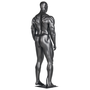 Mat siyah erkek manken kafa kas vücut oluşturucu manken ile özel mankenler tam vücut olabilir - Product Image 6
