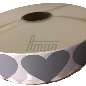 Scratch Off Sticker PET <b>Heart</b> Shape Anti-Counterfeiting Wear Resistant for Password <b>Cards</b> Game Vouchers Commercial Promotion B2B - Product Image 3