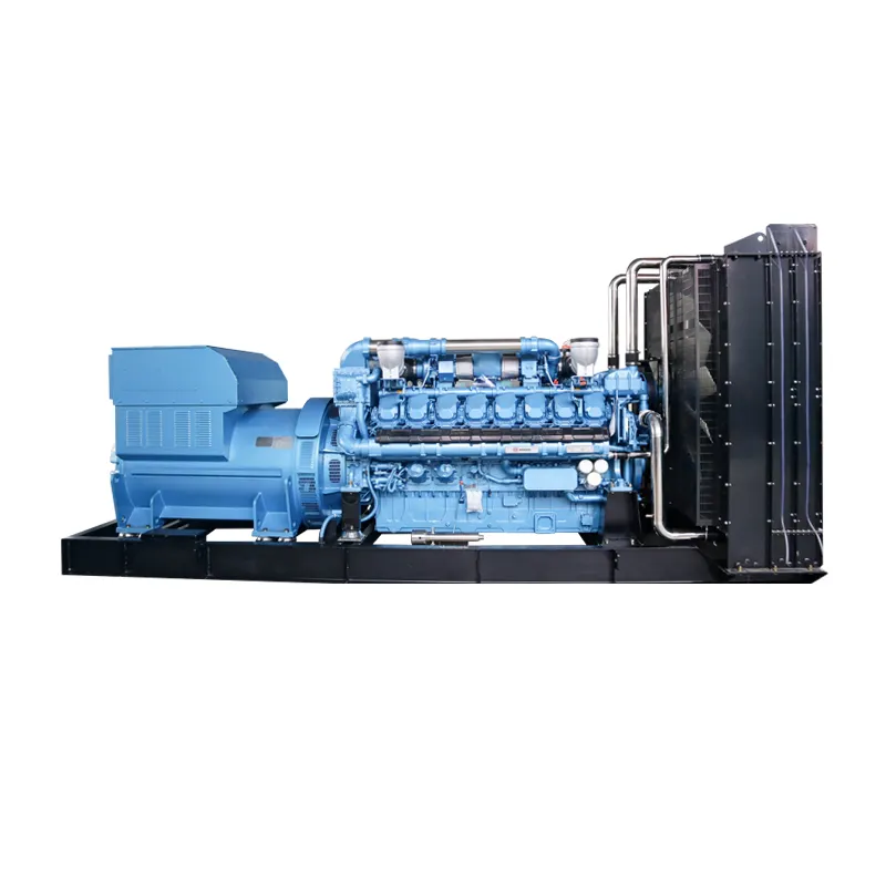 Industriële Fabriek Elektrische Diesel Genset 1000 Kva 800kw Baudouin Weichai Generator Open Type Voor Boerderij