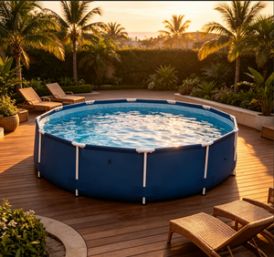 Easy Setup Foldable Swimming <b>Pool</b> Outdoor Large PVC <b>Pool</b> <b>For</b> Kids Family <b>Garden</b> - Product Image 1