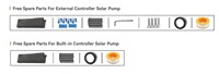 Pompe à eau de surface en acier inoxydable DIFFUL HJSN solaire DC pour l'irrigation