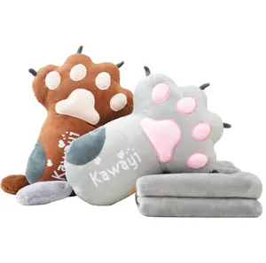 Atacado catful almofada de ar-Travesseiro de gato kawai para ar condicionado, atacado, almofada de pelúcia de desenho animado