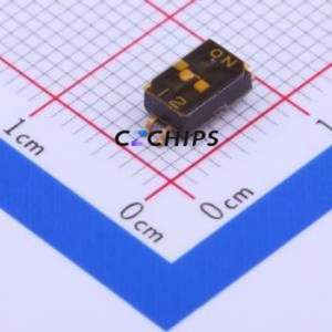 218-2LPSTRF DIP Switch SMD-4P,3.7x5.8mm Switch Flat Toggle, Groove Type Single Pole Single Throw 2 1.27mm - Product Image 1