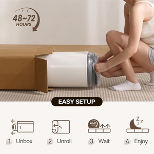 <span class=keywords><strong>Matelas</strong></span> pliable en trois parties de 6 pouces, <span class=keywords><strong>matelas</strong></span> de sol en <span class=keywords><strong>mousse</strong></span> à mémoire de forme pliable, fond antidérapant, <span class=keywords><strong>matelas</strong></span> de couchage portable <span class=keywords><strong>pour</strong></span> le <span class=keywords><strong>camping</strong></span>, les invités - Product Image 3