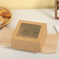 Échantillon gratuit boîte à biscuits pliante paquet boîte de papier personnalisée pour chocolat/beignets/boulangerie sucrée/gâteau/pâtisserie boîtes d'emballage