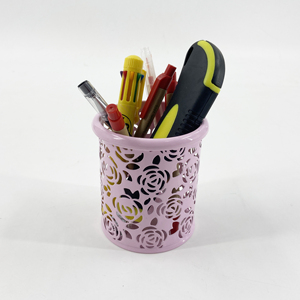 Table Top <strong>Lovely</strong> Sleeve Big Flat Vertical Elegant Attachable Desk Organizer Metal Mesh Pen <strong>Holder</strong> - Product Image 6