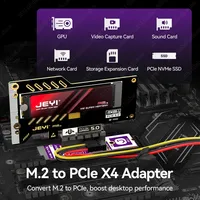 Tarjeta Adaptadora JEYI M.2 a PCIe 5.0 X4 de Venta al por Mayor de Fábrica, Alta Velocidad de 128 Gb/s, Compatible con Ranuras PCIe X1/X4/X8/X16, Compatible con OEM y ODM
