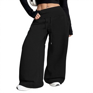 Pantalon de jogging unisexe en molleton ample et décontracté pour l'hiver, style streetwear - Product Image 1