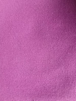 Tissu tricoté en maille ras du chene 75% coton 25% polyester 260GSM, uni texturé, pour sweats à capuche, sweat-shirts, vêtements de sport, magenta, doux et respirant