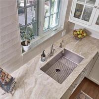 Dalle de marbre Taj Mahal gris clair beige veiné, pierre naturelle pour plan de travail de cuisine, panneau mural, sol de salle de bain, dessus de meuble-lavabo