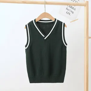 Custom LOGO OEM &amp; ODM Unisex <strong>Sweater</strong> <strong>Vest</strong> Pullover Sleeveless Knit <strong>Sweater</strong> Women V Neck Knitted <strong>Vest</strong> Waistcoat Uniforms Knitwear