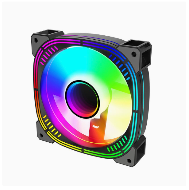 Prism 2nd Generation Desktop Computer Case Fan, 12cm, ARGB+PWM Colorful Temperature Control Fan, High Airflow, Quiet Operation