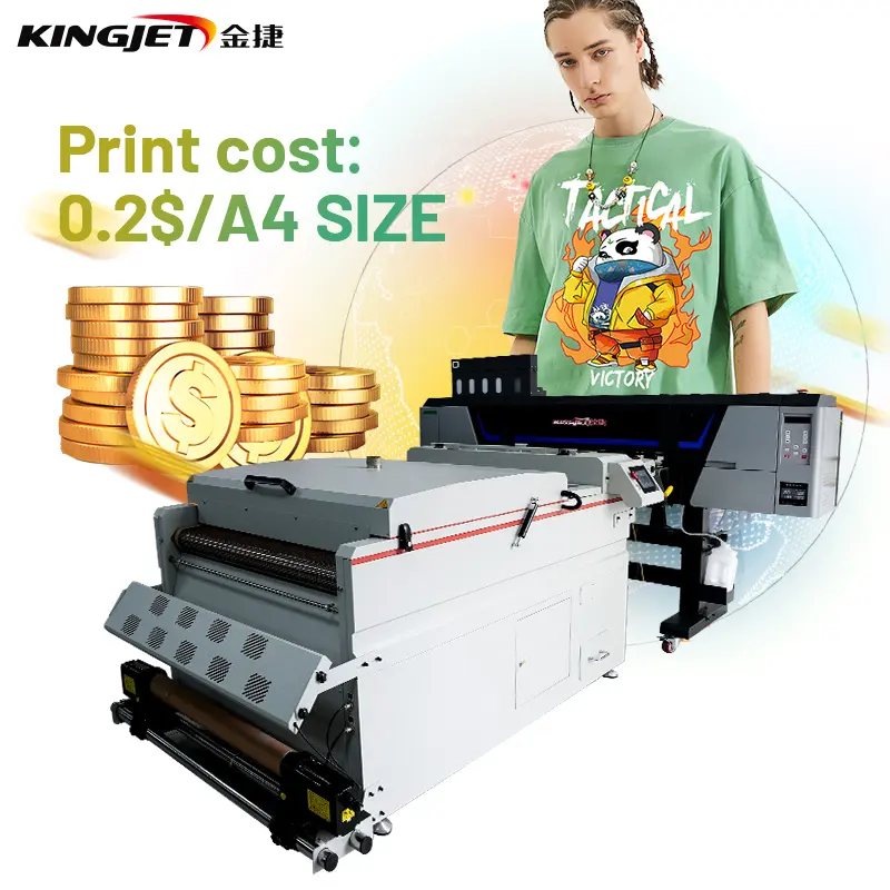 Производитель, лидер продаж, товары для принтера dtf, порошковая передача с двойной головкой, упаковка и полиграфическая промышленность принтера a3 dtf
