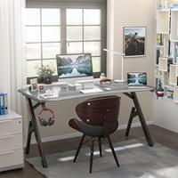Table de jeu moderne pour bureau à domicile Grande table de jeu en fibre de carbone Porte-gobelet pour salle de jeux Salon Bureau d'ordinateur