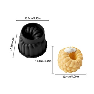 Molde de Silicona Creativo con Forma de Frambuesa para Pasteles, Molde de Cuatro Pulgadas para Mousse y Postres, Apto para Horno, Grado Alimenticio, Antiadherente, Reutilizable - Product Image 5