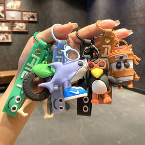Venta al por mayor PVC <span class=keywords><strong>Anime</strong></span> llaveros llavero 3D lindo Sahur <span class=keywords><strong>Anime</strong></span> llavero para bolso coche dibujos animados colgante accesorios llavero de goma - Product Image 3