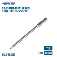 Pabrik disesuaikan 100MM seri Torx magnetik satu ujung sekrup bit kelas industri dengan kinerja kuat obeng OEM